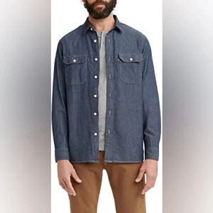 Levi’s Men’s Classic Worker Overshirt Relaxed Fit Denim Shirt Size XXL‎